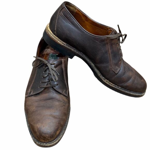 👞✨ Cole Haan Men’s Brown Leather Oxford/Derby Dress Shoes - Size 9.5 🔥